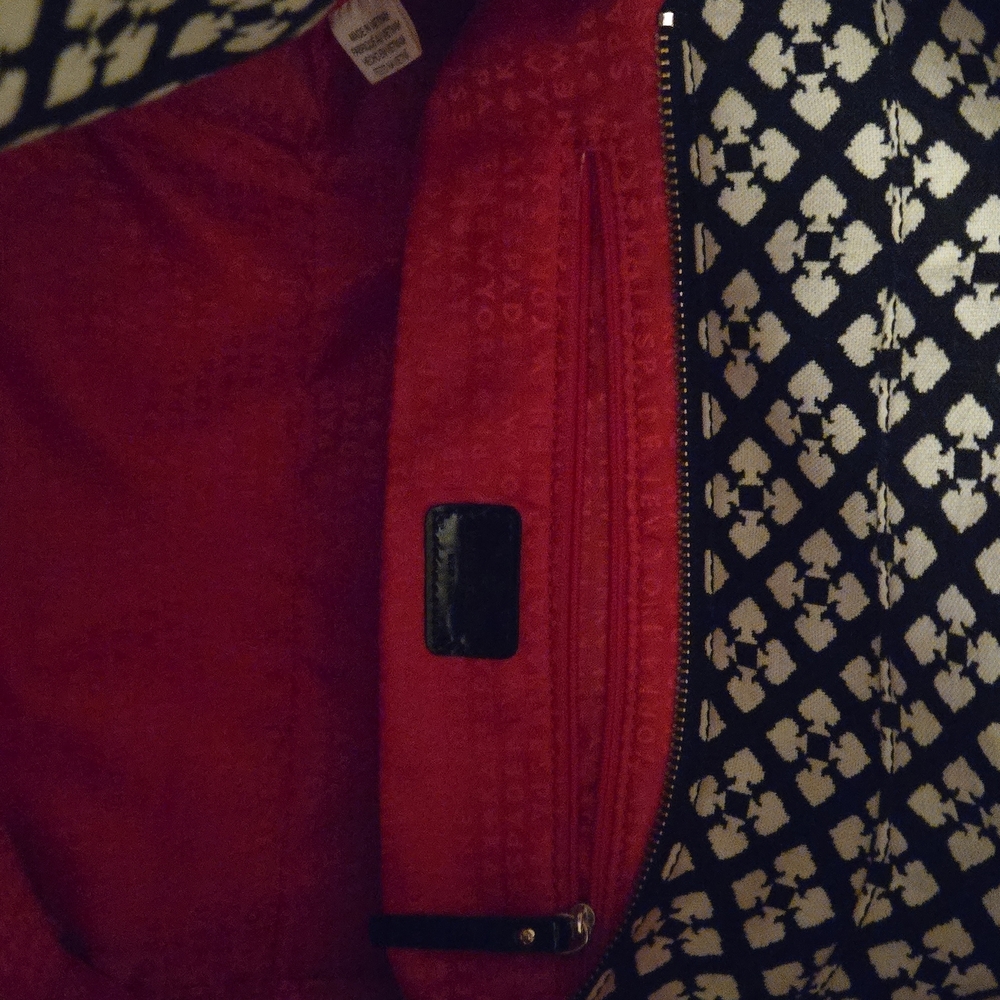 Kate Spade Black and Cream Geometric Tote - Picture 3 of 5